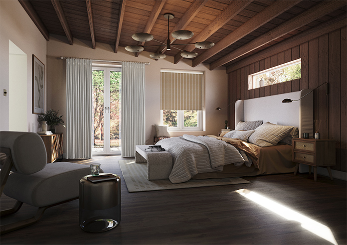 Form Striped, Sandy Tan - Roller Blind - Image 7
